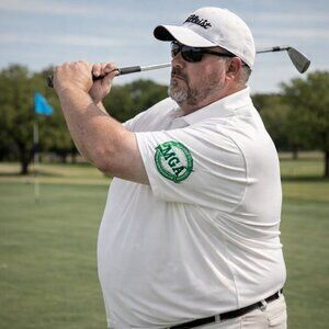 Adidas Golf Polo Shirt 3XL White Sun City Texas MGA Patch Performance Top